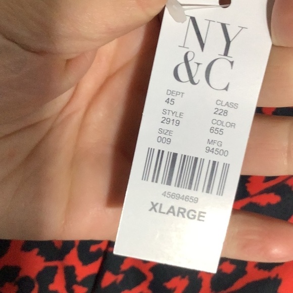 New York & Company NEW - Sz XL - smooth leopard cheetah print bra pouch smooth - Picture 3 of 7